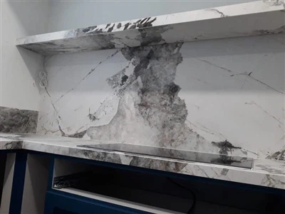 Marble Backsplash Μπάνιο στη Σιγκαπούρη